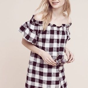 Corey Lynn Calter Gingham OTS Dress - Sz M